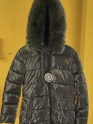Parka polar con capucha de pelo - Imagen 1